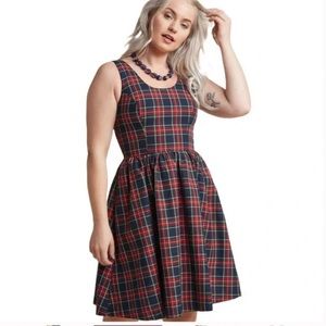 Modcloth Plaid Tartan Dress